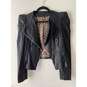 Faux leather jacket